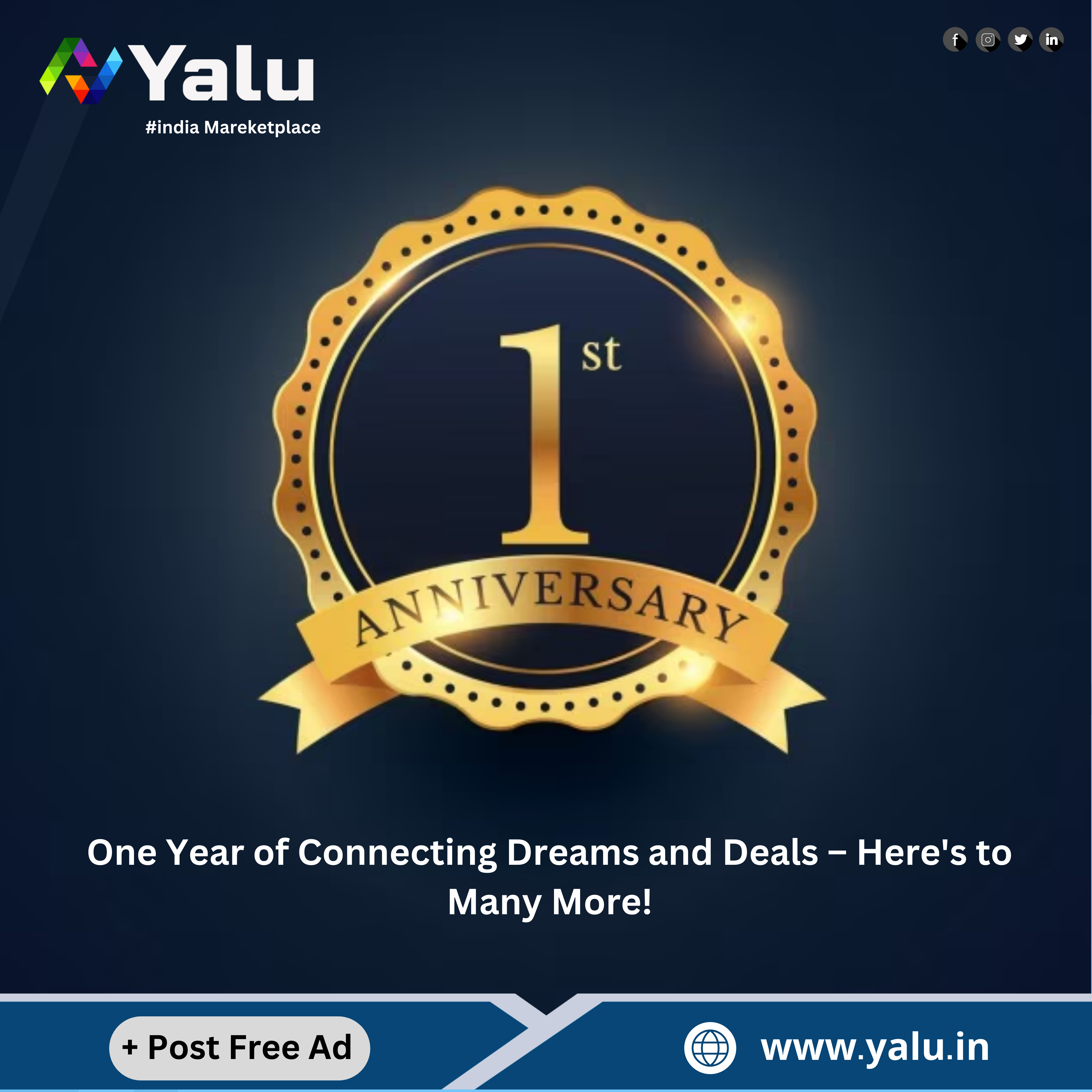 Yalu Celebrating 1 Year of Yalu.in: A Journey of Connections and Growth